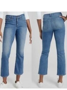 ATHLETA Classic Blue High Rise Denim Jeans, Slim Streight Leg